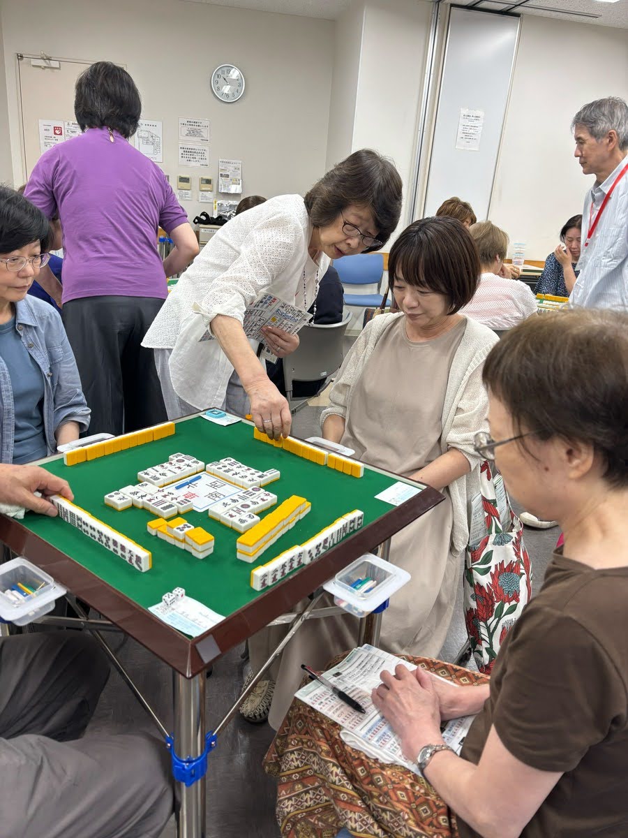 健康マージャン教室の様子